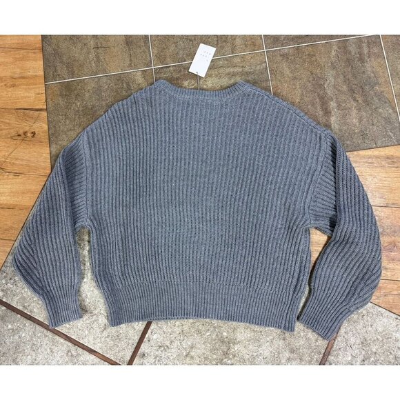 A New Day Solid Gray Pid Crewneck Women's Sweater Size XXL - Picture 3 of 8